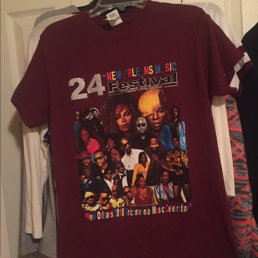 Burgundy shirt